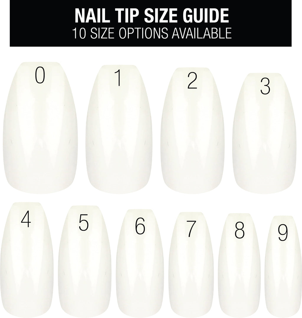 L.A. COLORS Nail Frill Artificial Nail Tips, Marble-ous Mani, 33 Pieces