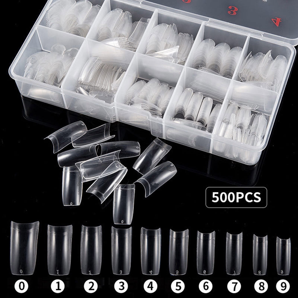 Salon Quality Thin Nails Easy Application No Glue Required Reusable Nail 500 500PCS