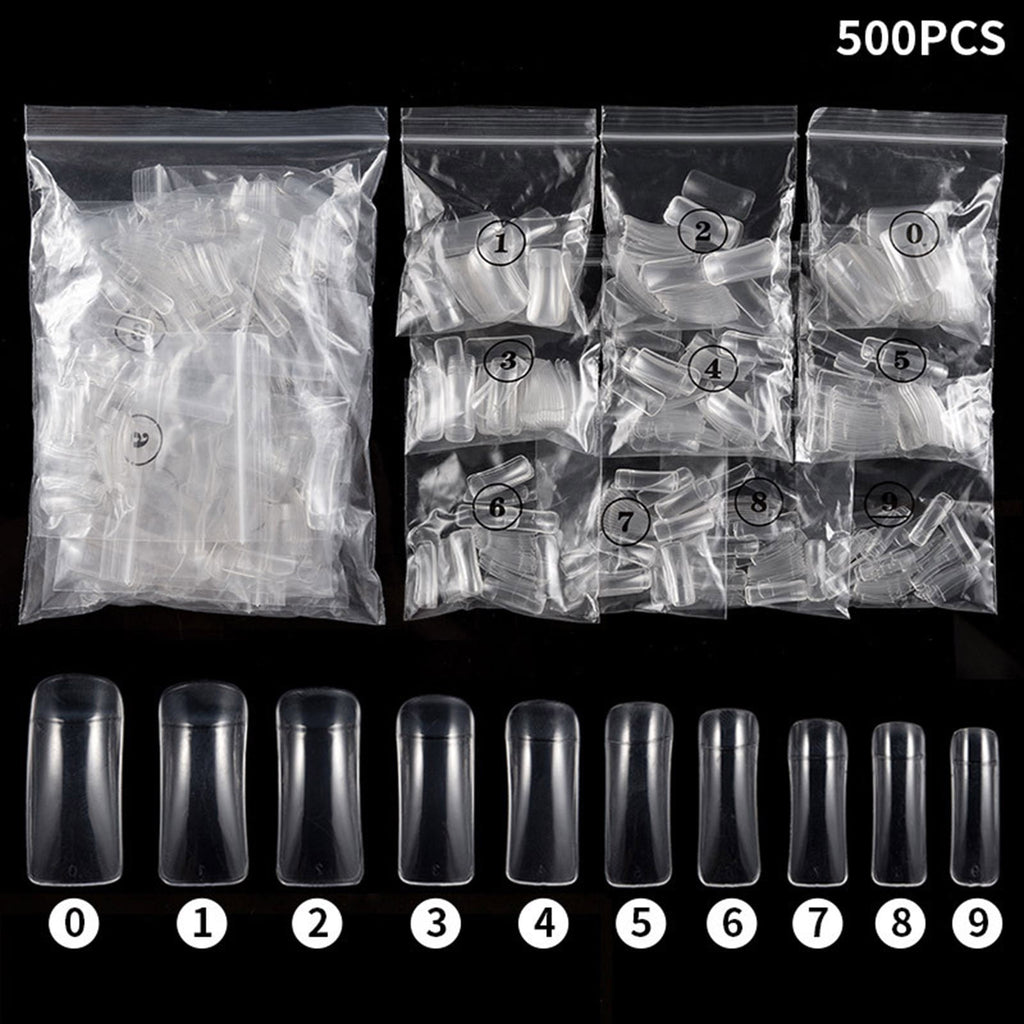 Salon Quality Thin Nails Easy Application No Glue Required Reusable Nail 500 500PCS