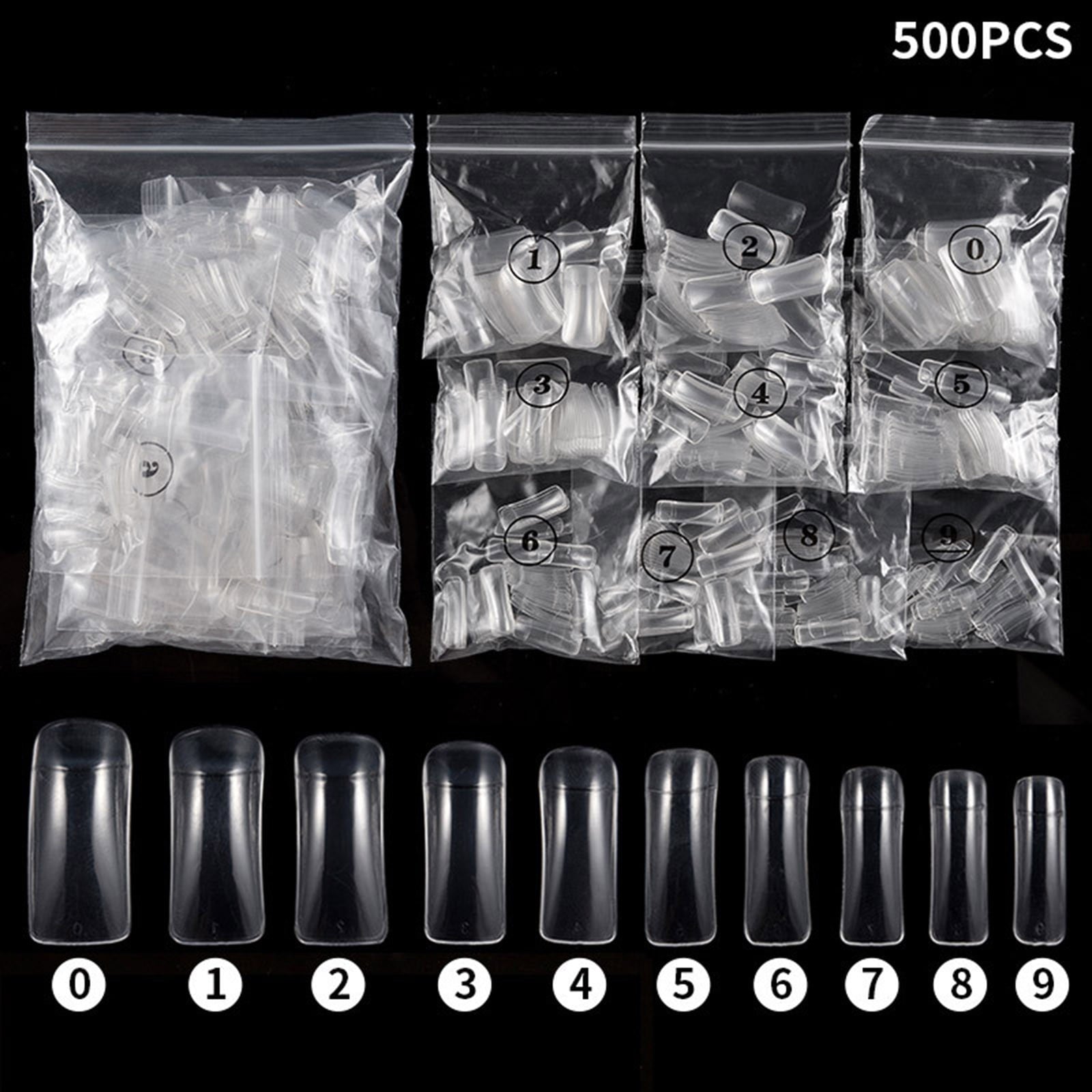Salon Quality Thin Nails Easy Application No Glue Required Reusable Nail 500 500PCS